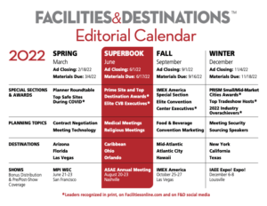Facilities and Detonations Calendar
