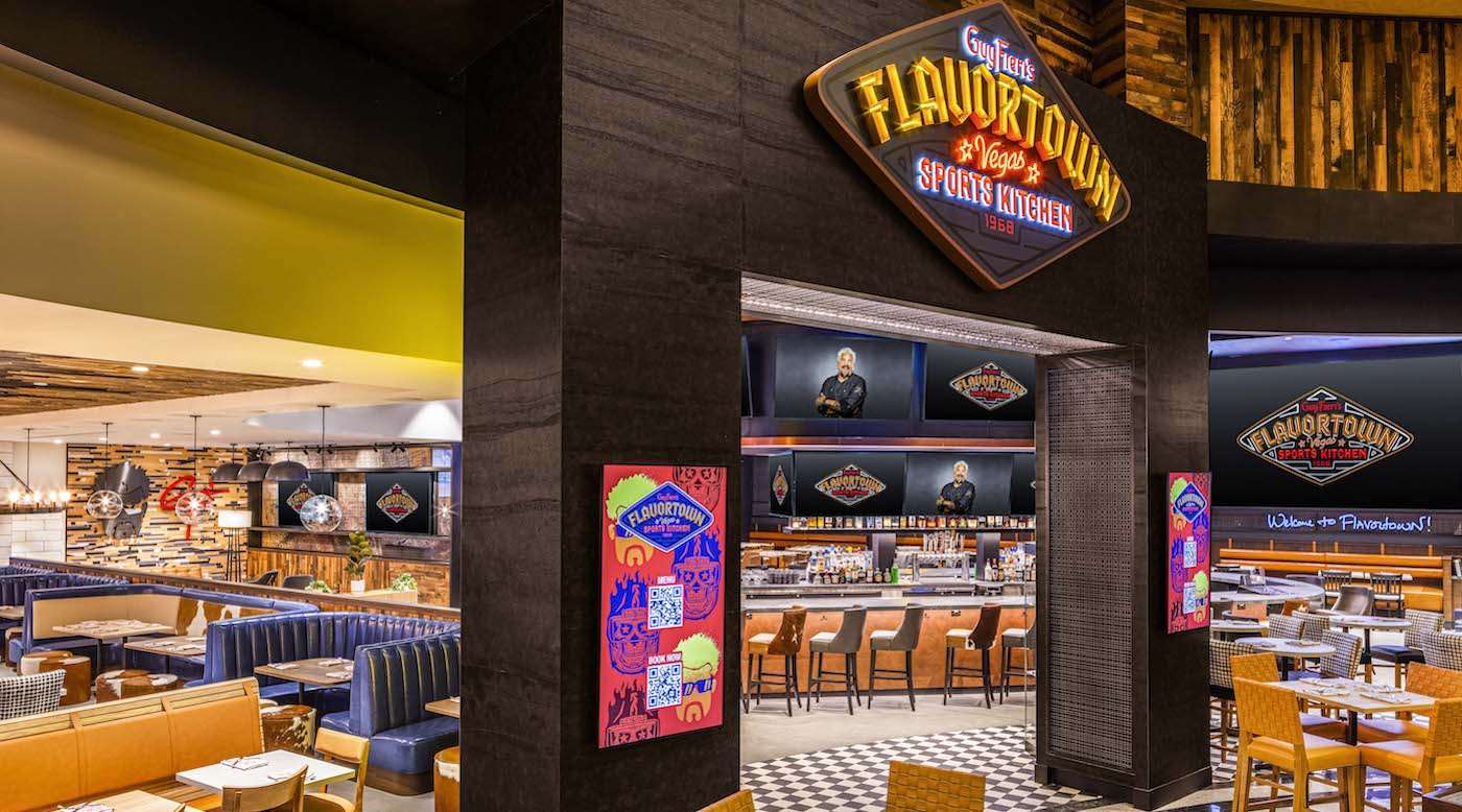 Front Entry of Guy Fieris Flavortown Sports Kitchen at Horseshoe Las Vegas